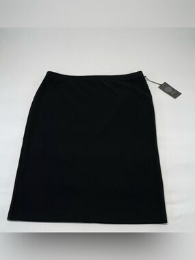 NWT Vince Camuto Classic Black Stretch Pencil Skirt Size Medium